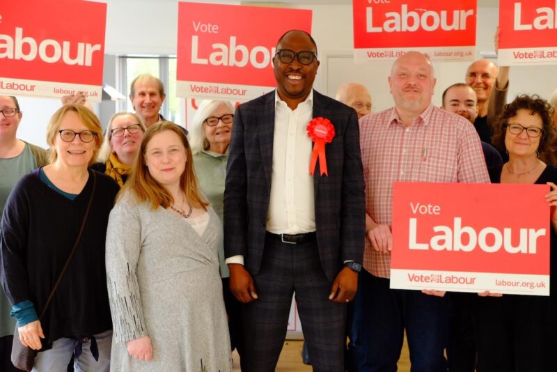 Seyi Agboola and some of the Labour Team